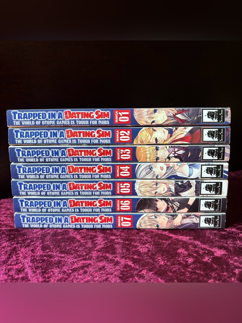 Trapped in a Dating Sim Volumes 1-7 Manga Set